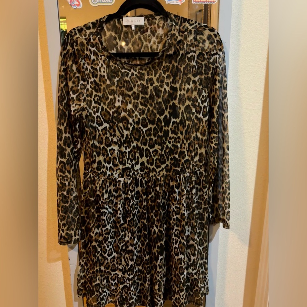 Wayf Animal Print Dress